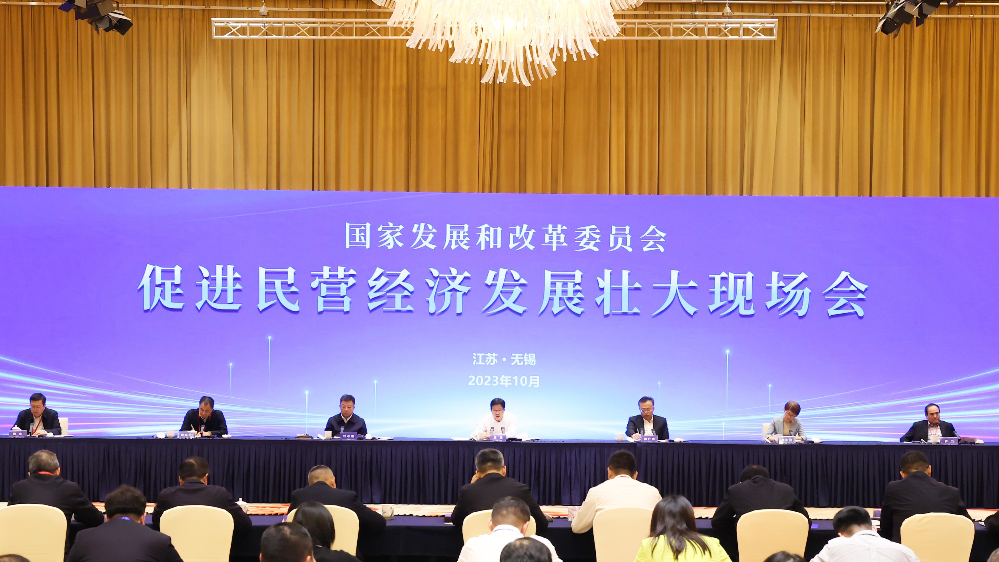 民营经济发展壮大现场会