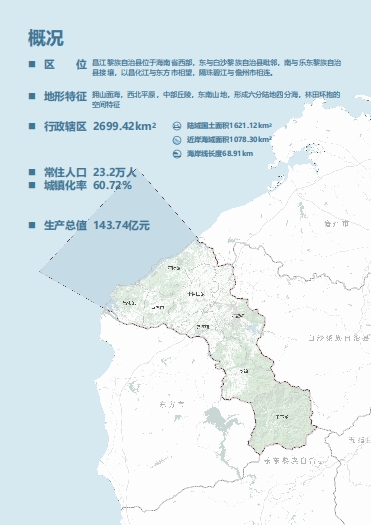 海南省人民政府关于昌江黎族自治县国土空间总体规划(2021—2035年)的批复
