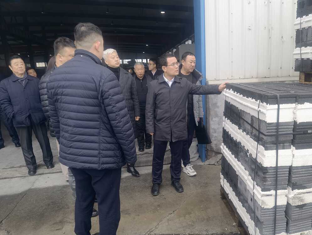 吉林省住建厅陈永总工程师调研长春市新型墙体材料生产企业