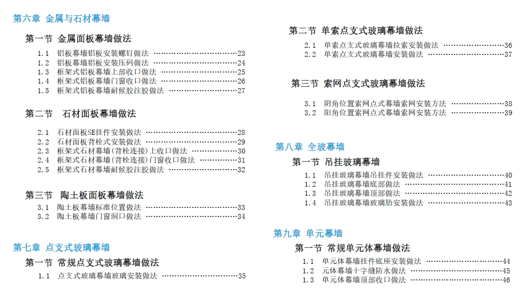 幕墙工程施工标准工艺三维图集