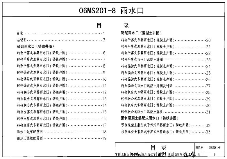 06MS201-8图集——雨水口主要应用在以下领域：