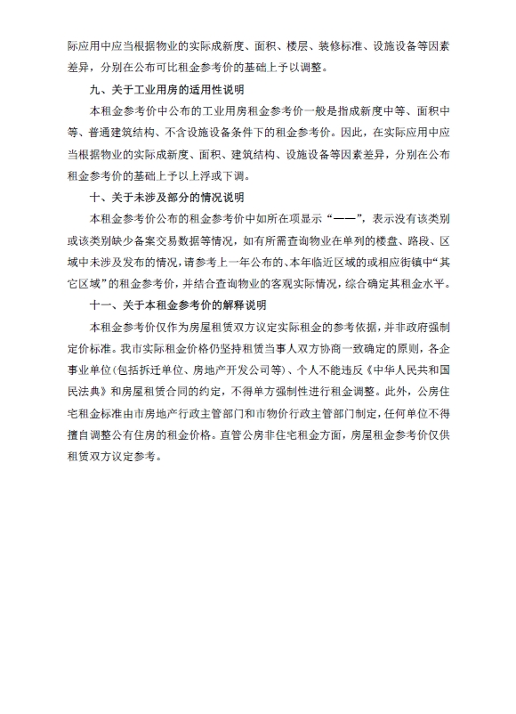 2022年广州市房屋租金参考价-预览图4
