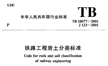 《TB10077-2001铁路工程岩土分类标准》是一份全面、系统的标准文件，为铁路工程中的岩土分类工作提供了重要的指导和依据。