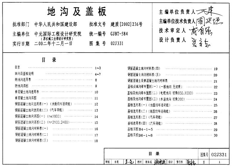 02J331 图集适用于工业与民用建筑室内及工业厂区与民用建筑小区内部的室外地沟盖板.地沟顶覆土深度<2m，钢盖板之上无覆土,为可开启的活动盖板,可用于给排水、通风、电缆、供热、机械化运输等专业。地沟考虑地下水作用.并有防水措施。