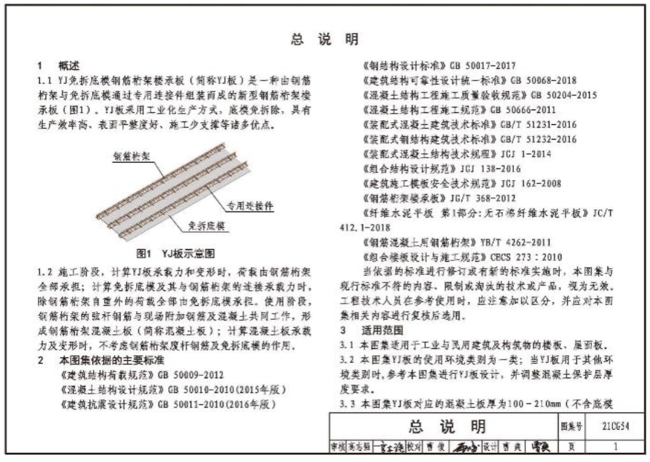 21CG54YJ免拆底模钢筋桁架楼承板_益程咨询平台