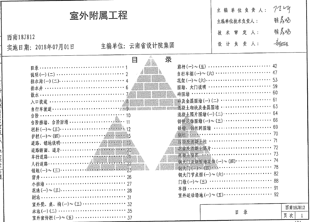 西南18J812室外附属工程