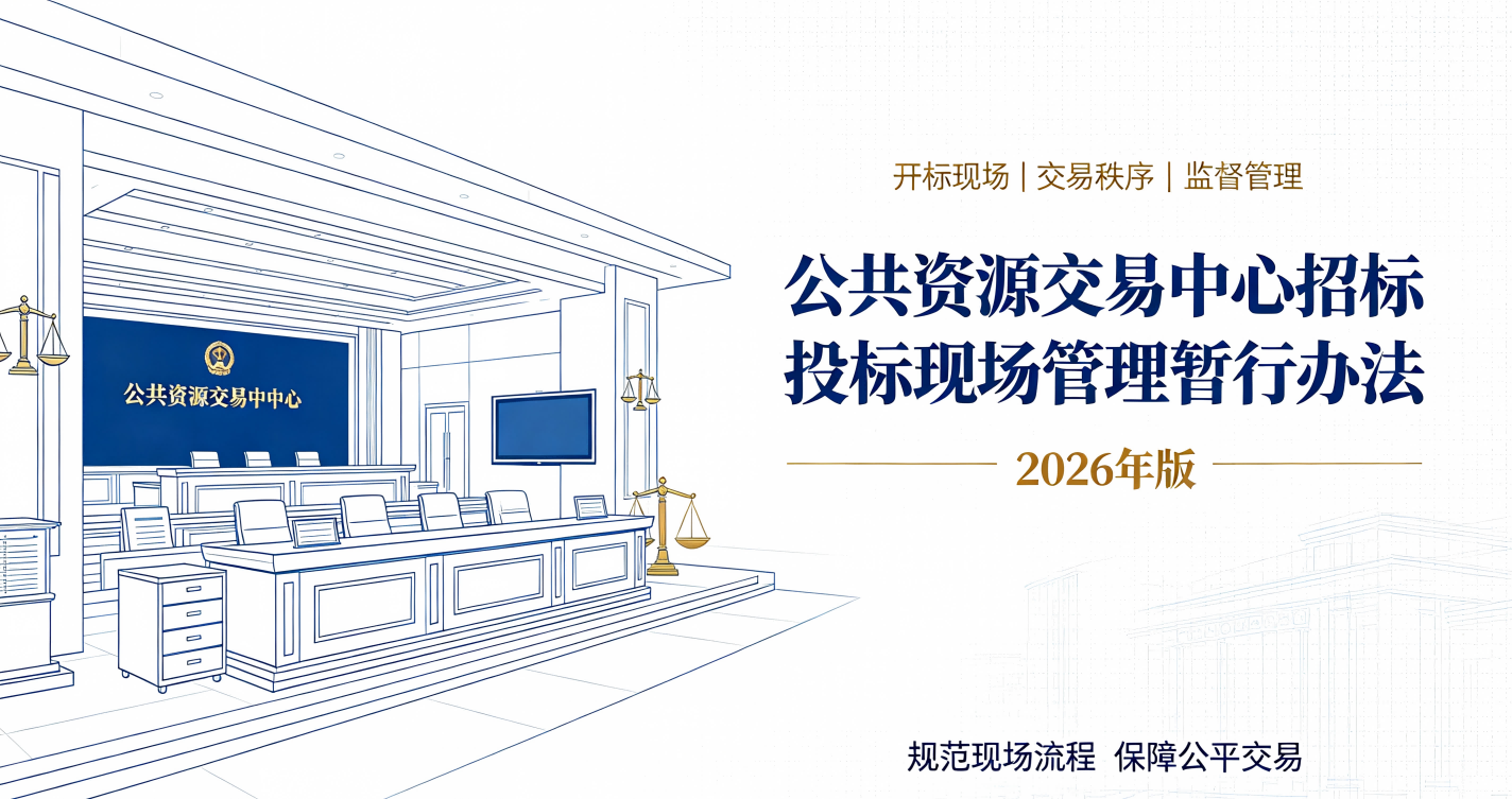 公共资源交易中心招标投标现场管理暂行办法（2026年）